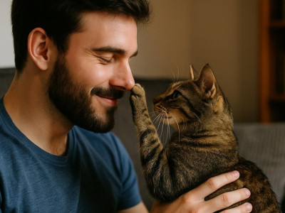 Случайная встреча на пляже изменила жизнь кота и человека