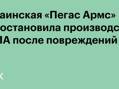 Украинская «Пегас Армс» приостановила производство БПЛА после повреждений