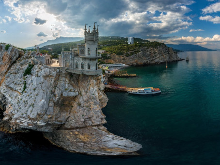 Кошку, которую сбросили с "Ласточкиного гнезда" в Крыму, нашли живой