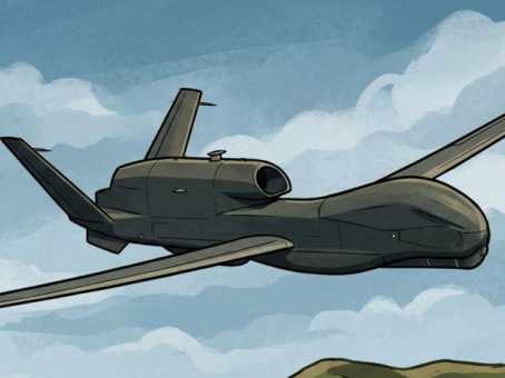 Беспилотник НАТО RQ-4D Phoenix патрулирует территорию над Чёрным морем