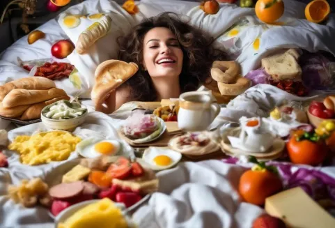 Еда в постели: какую болезнь рискуете заработать