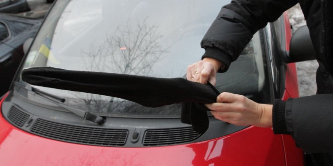 Девушка находила носки на лобовом стекле машины: всё дело в номерном знаке