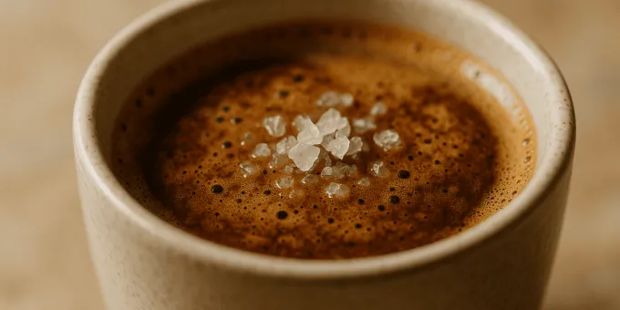 Зачем в кофе нужно добавлять щепотку соли