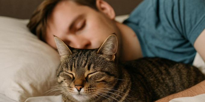 Любите спать с питомцем, тогда вам стоит это знать